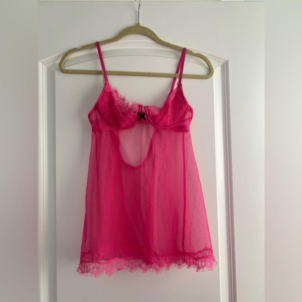 34A Victoria Secret hot pink teddy